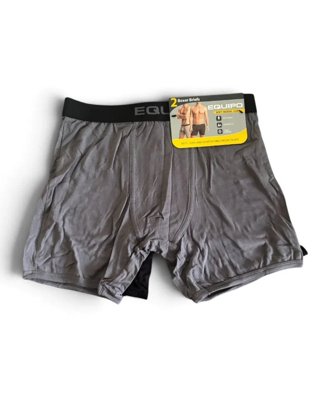 Pair of Equipo Soft Modal Lux Men's Boxer Briefs Size Small